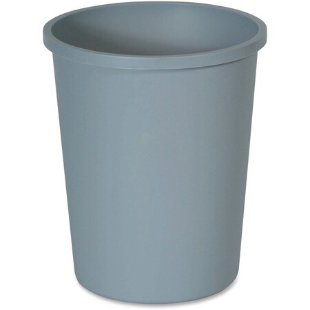 Rubbermaid Commercial Waste Container, Round, 11 Gal, 15-4/5"Dx18-4/5", 6PK, Gray RCP2947GRACT